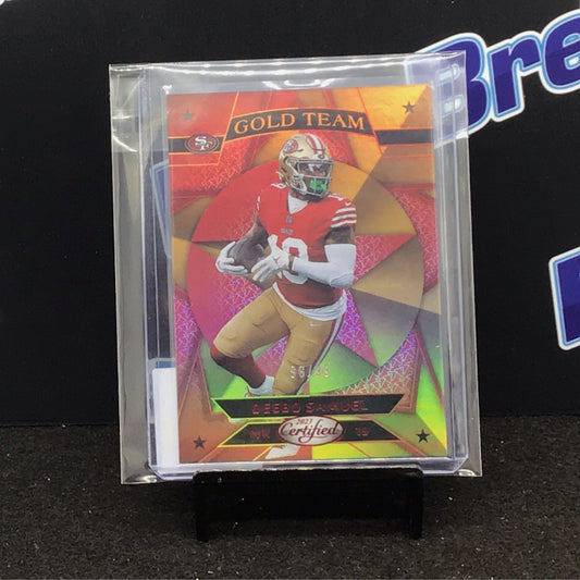 2023 Panini Certified Gold Team Deebo Samuel 98/99 #GT-15 49ers