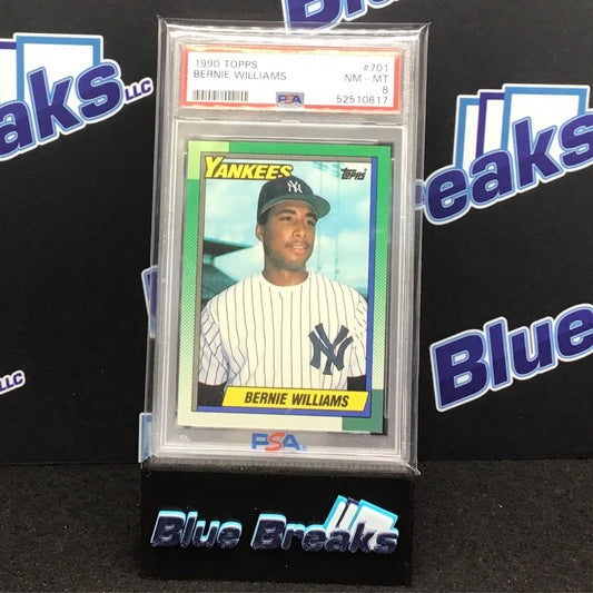 1990 Topps Bernie Williams #701 PSA 8 Yankees