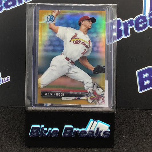 2017 Bowman Chrome Gold Dakota Hudson 38/50 #BCP205 Cardinals