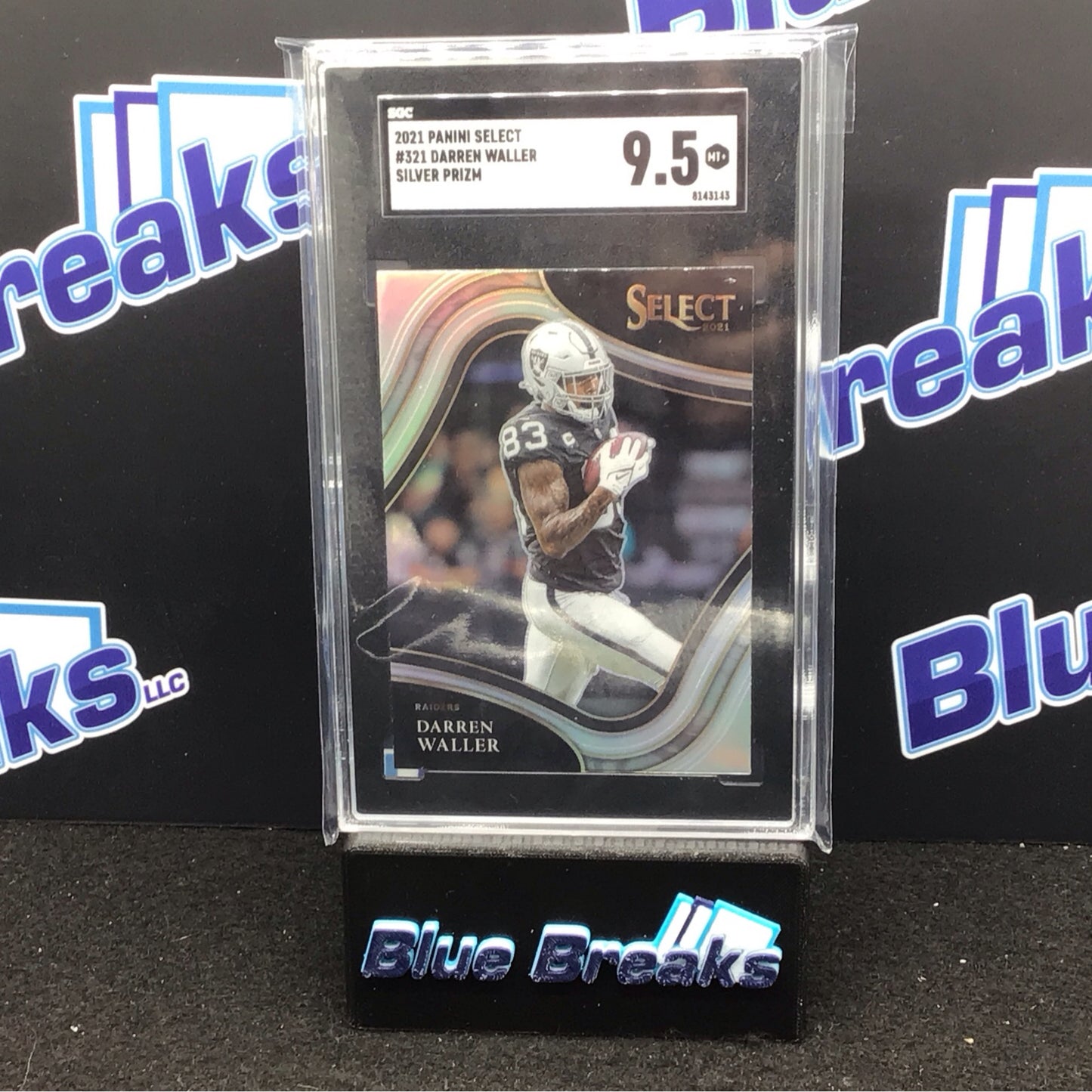 2021 Panini Select Silver Prizm Darren Waller #321 SGC 9.5 Raiders