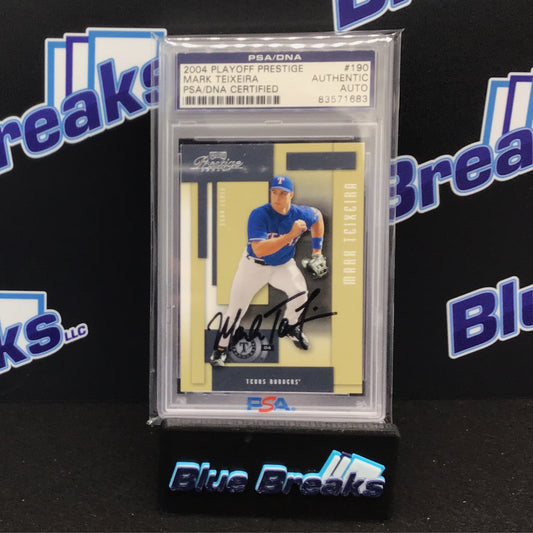 2004 Playoff Prestige - Mark Teizeira - Authentic PSA / DNA - Auto