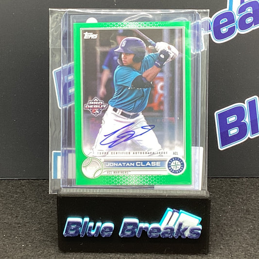 2022 Topps Pro Debut Jonathan Clase auto 40/99 #PD-138 Mariners
