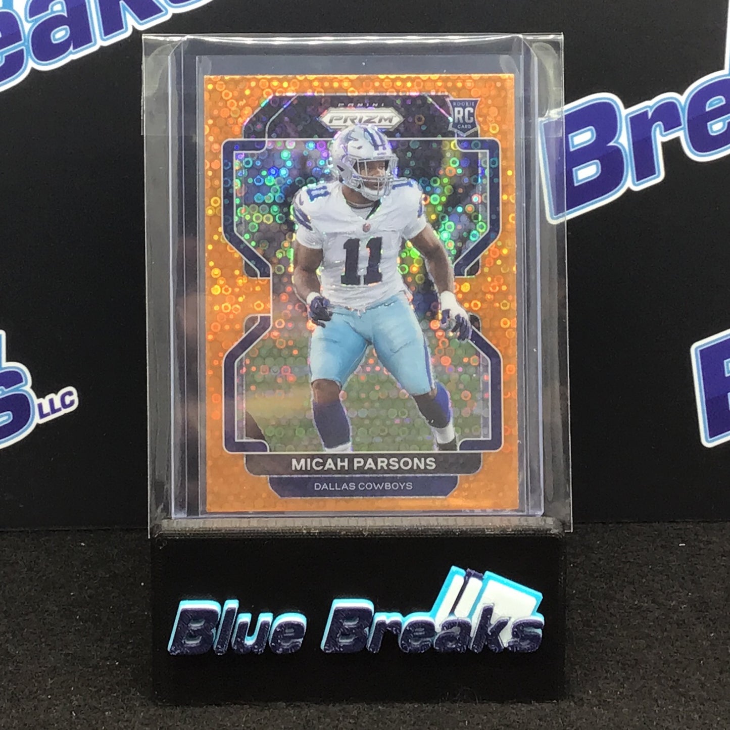 2021 Panini - Prizm - Micah Parsons - Orange Disco - Dallas Cowboys - 382