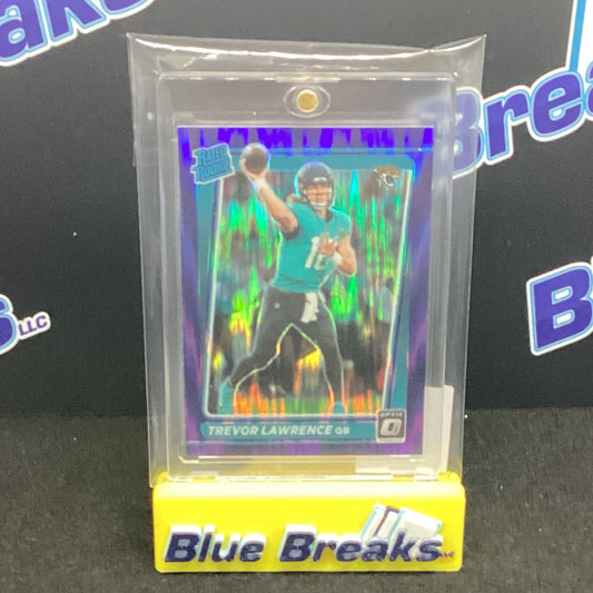 2021 Panini Donruss Purple Shock Trevor Lawrence