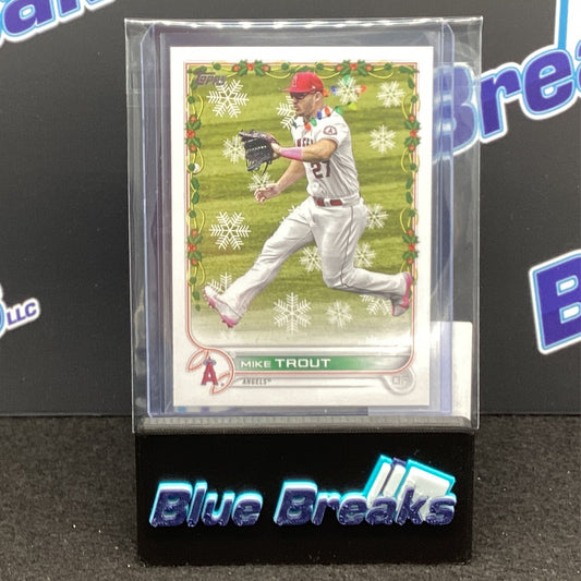 2022 Topps Holiday Mega Mike Trout Variation Christmas Lights #HW50 Angels