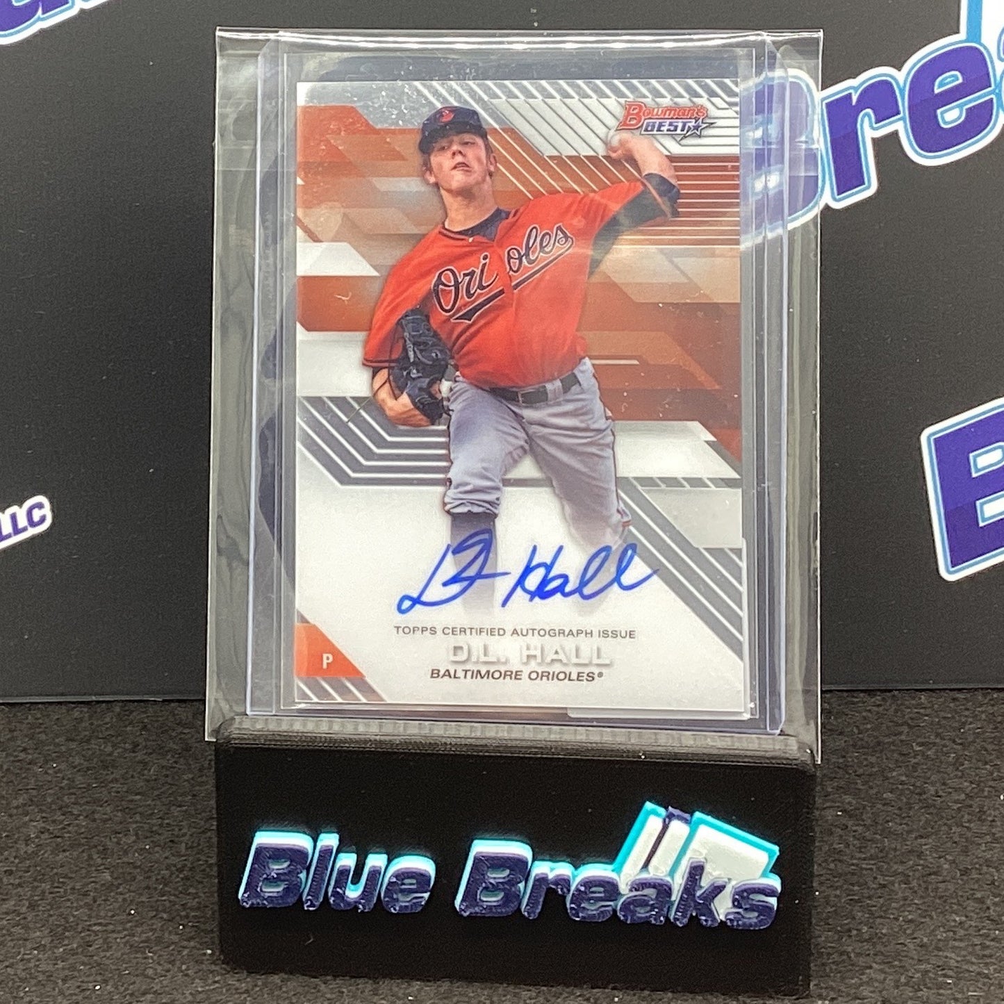 2017 Bowmans Best DL Hall auto #B17-DH Orioles