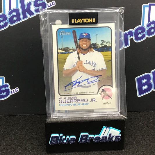 2022 Topps Heritage Vladimir Guerrero Jr auto #ROA-VG Blue Jays