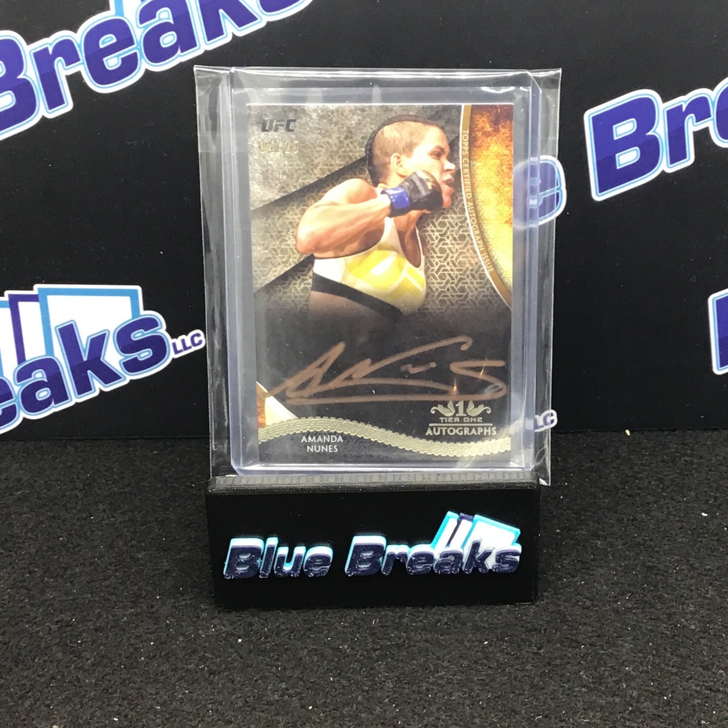 2018 Topps - Tier One - Amanda Nunes - UFC - 4/25 - Autograph