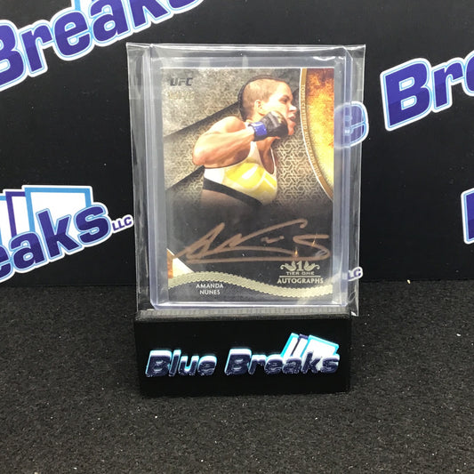 2018 Topps - Tier One - Amanda Nunes - UFC - 4/25 - Autograph