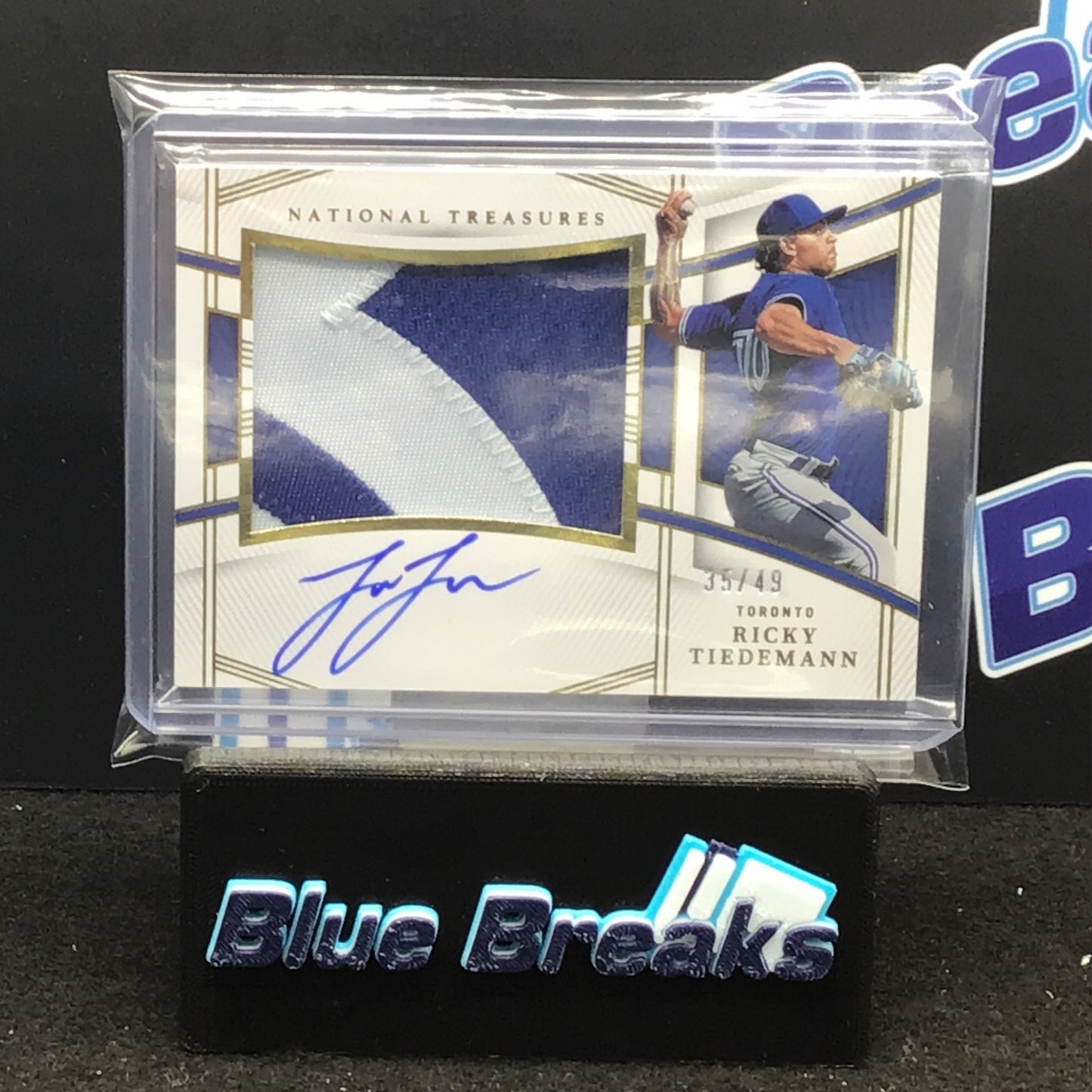 2023 Panini National Treasures Ricky Tiedemann auto 35/49 #111 Blue Jays