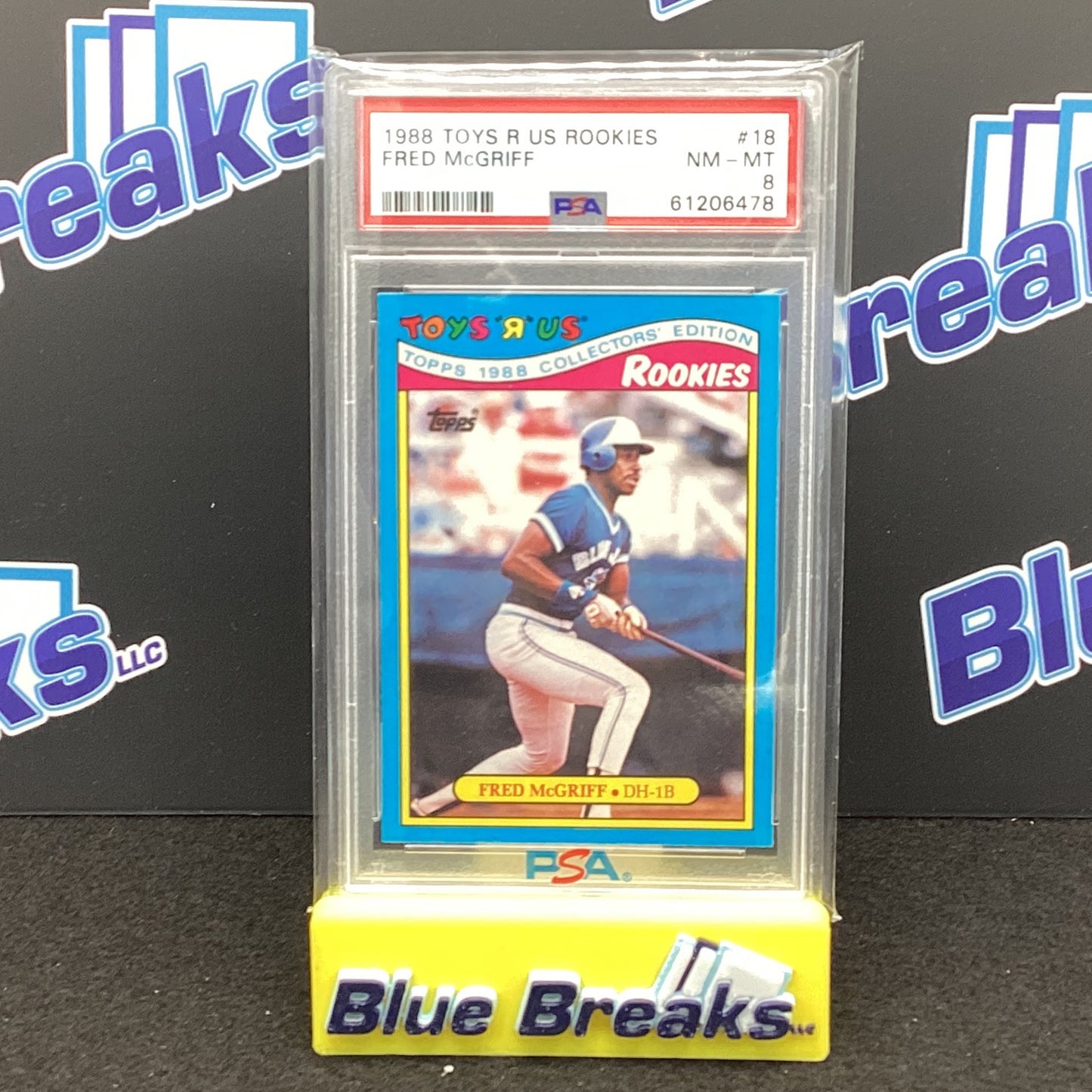 1988 Toys R' Us Rookies - Fred McGriff PSA 8