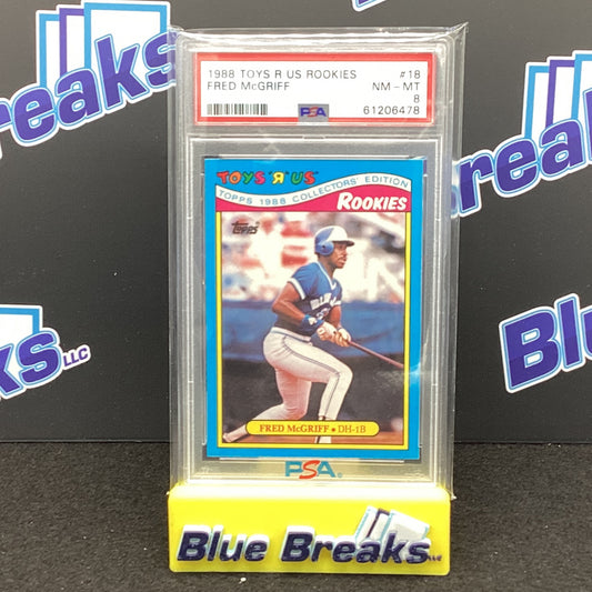 1988 Toys R' Us Rookies - Fred McGriff PSA 8