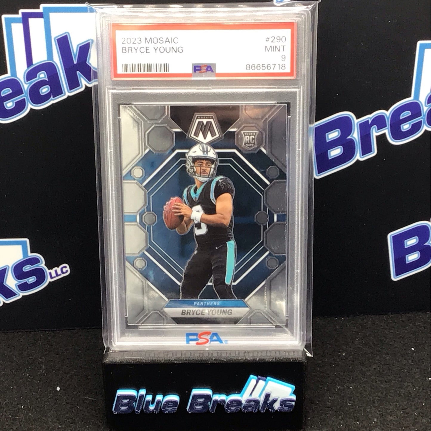 2023 Panini Mosaic Bryce Young RC #290 PSA 9 Panthers