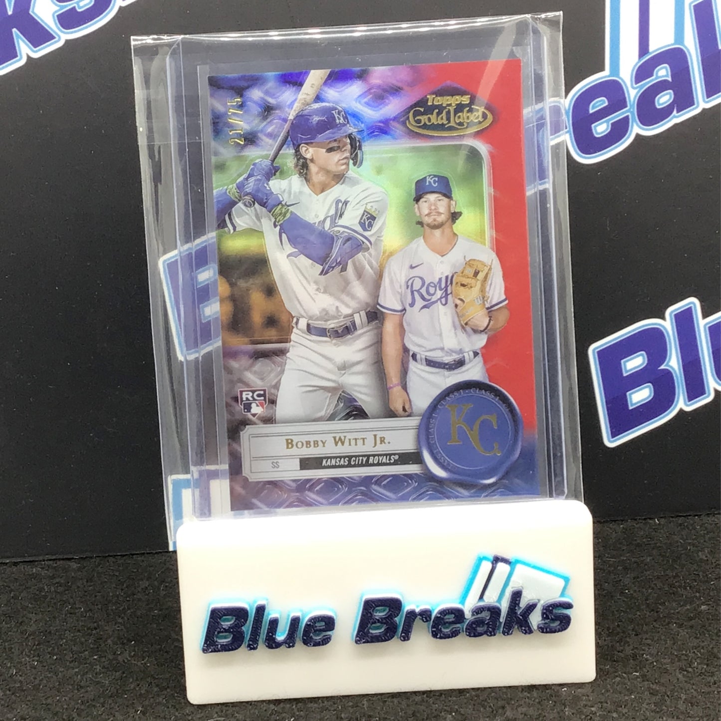2022 Topps - Goold Label - Bobby Witt Jr - Class I - 21/75 - Kansas City Royals