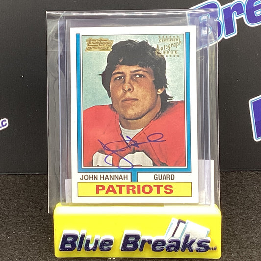 2001 Topps Legends John Hannah auto #383