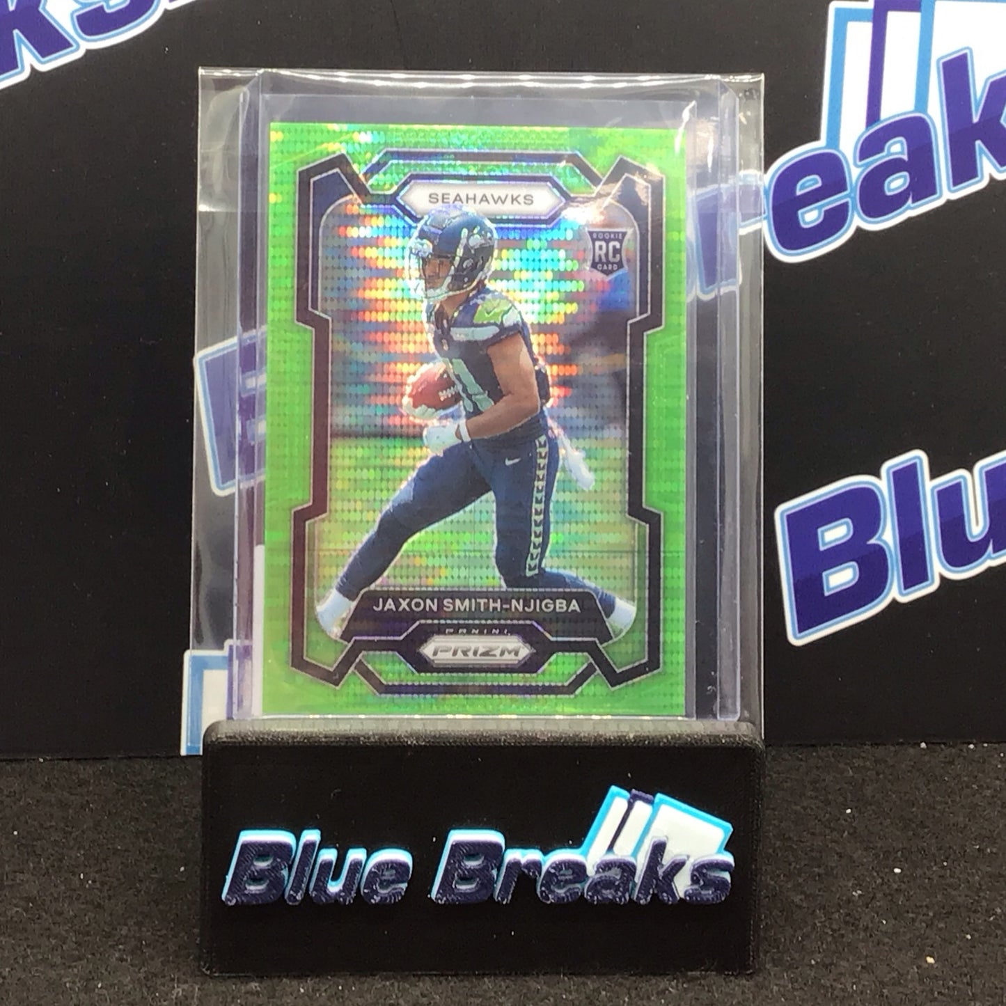 2023 Panini Prizm green pulsar Jaxon Smith-Njigba RC #390 Seahawks