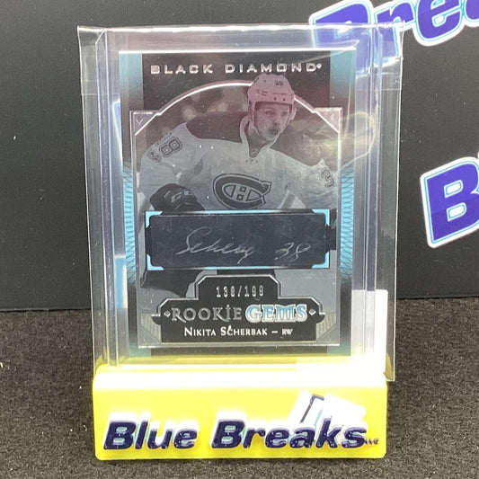 2017-18 Black Diamond Rookie Gems Nikita Scherbak auto 138/199 RG-NS