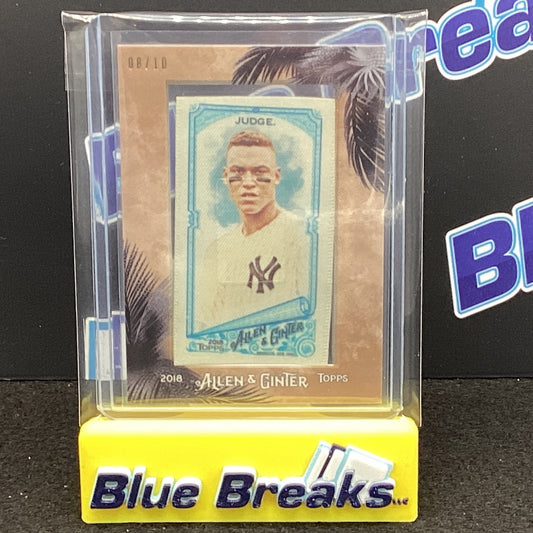 2018 Allen & Ginter - Aaron Judge Mini Silk - New York Yankees - 8/10