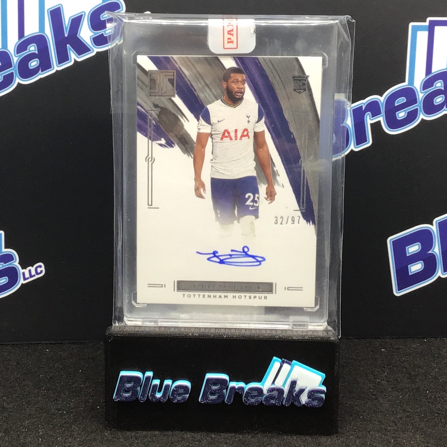 2020-21 Panini Impeccable Premier League Japhet Tanganga auto 32/97 #RA-JT Tottenham Hotspur