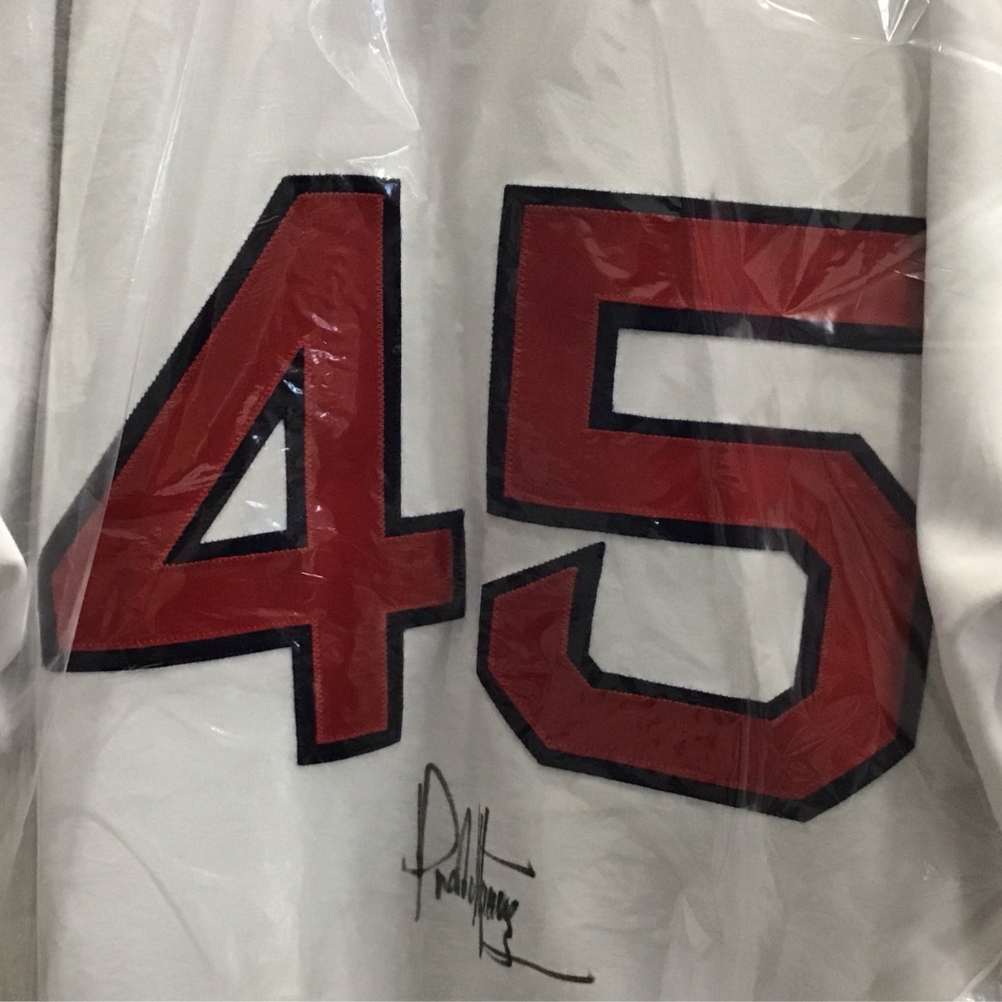 Pedro Martinez white Red Sox autographed jersey JSA COA