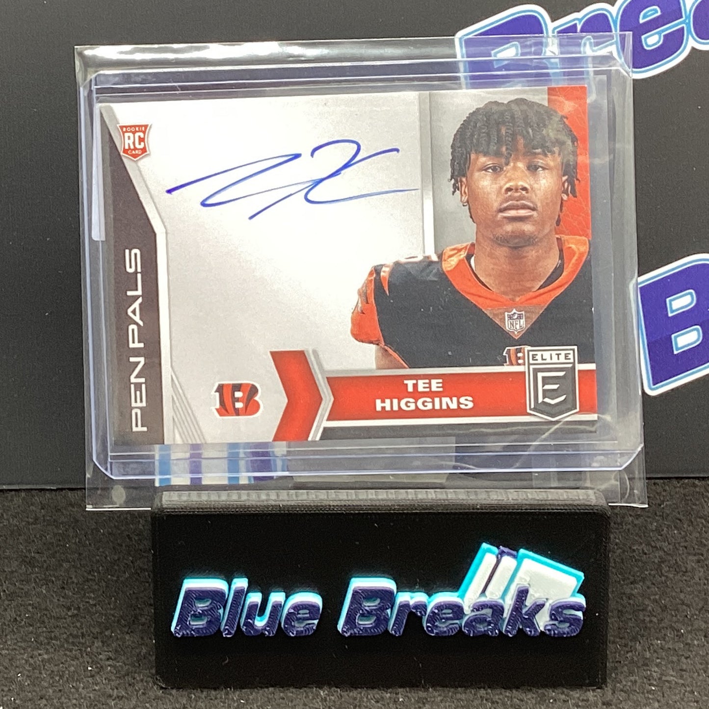 202 Panini Donrus Elite Pen Pals Tee Higgins auto RC #PP20 Bengals