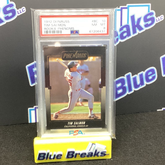 1992 Donruss - Tim Salmon Rookie Phenoms #BC-10 PSA 8