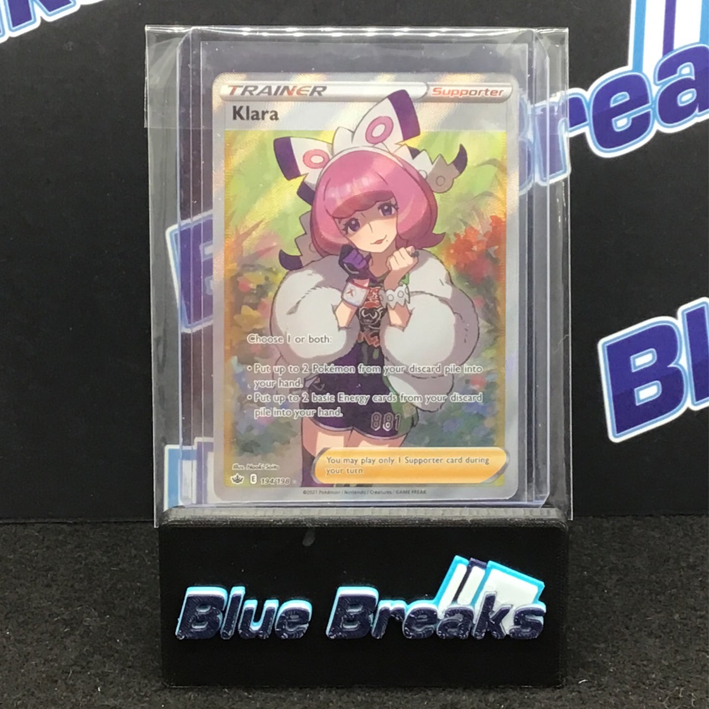 Pokémon Klara Chlling Reign Color Full Art 194/198