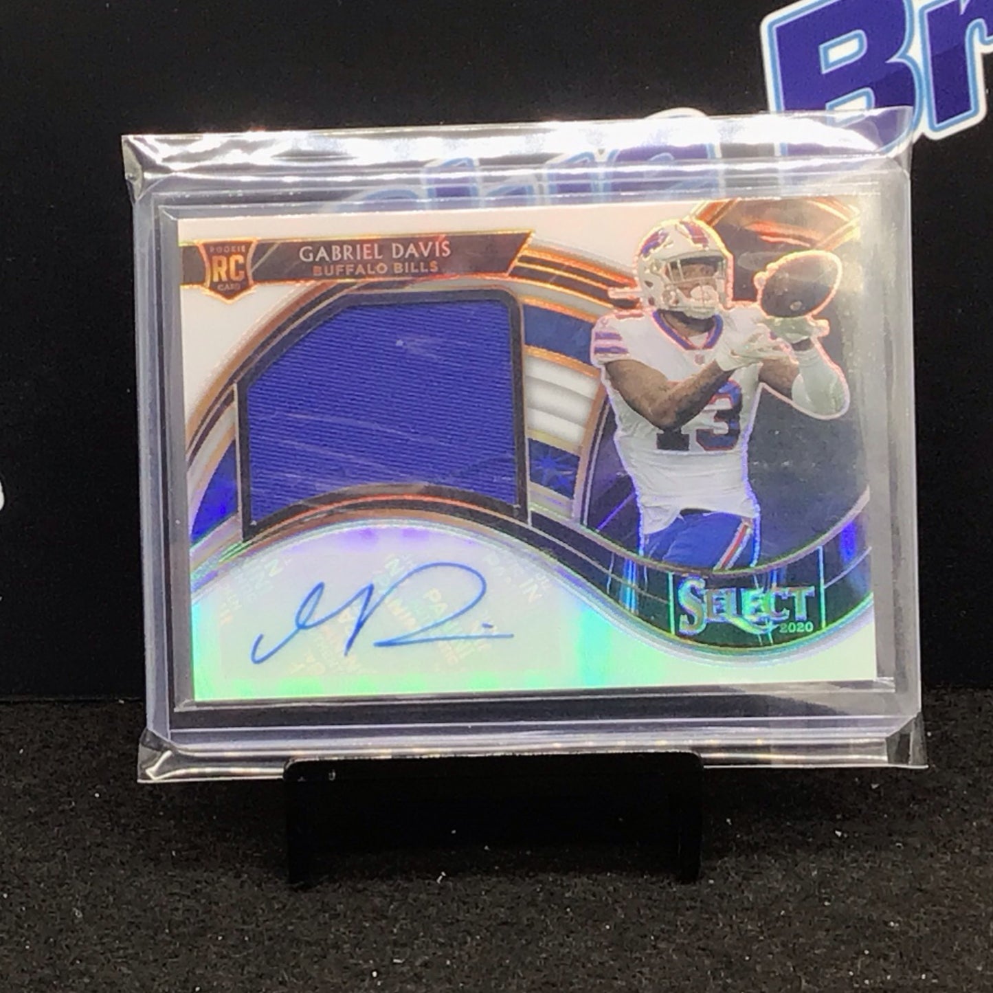 2020 Panini Select Gabriel Davis relic auto 36/75 RC #JRS-GDA Bills