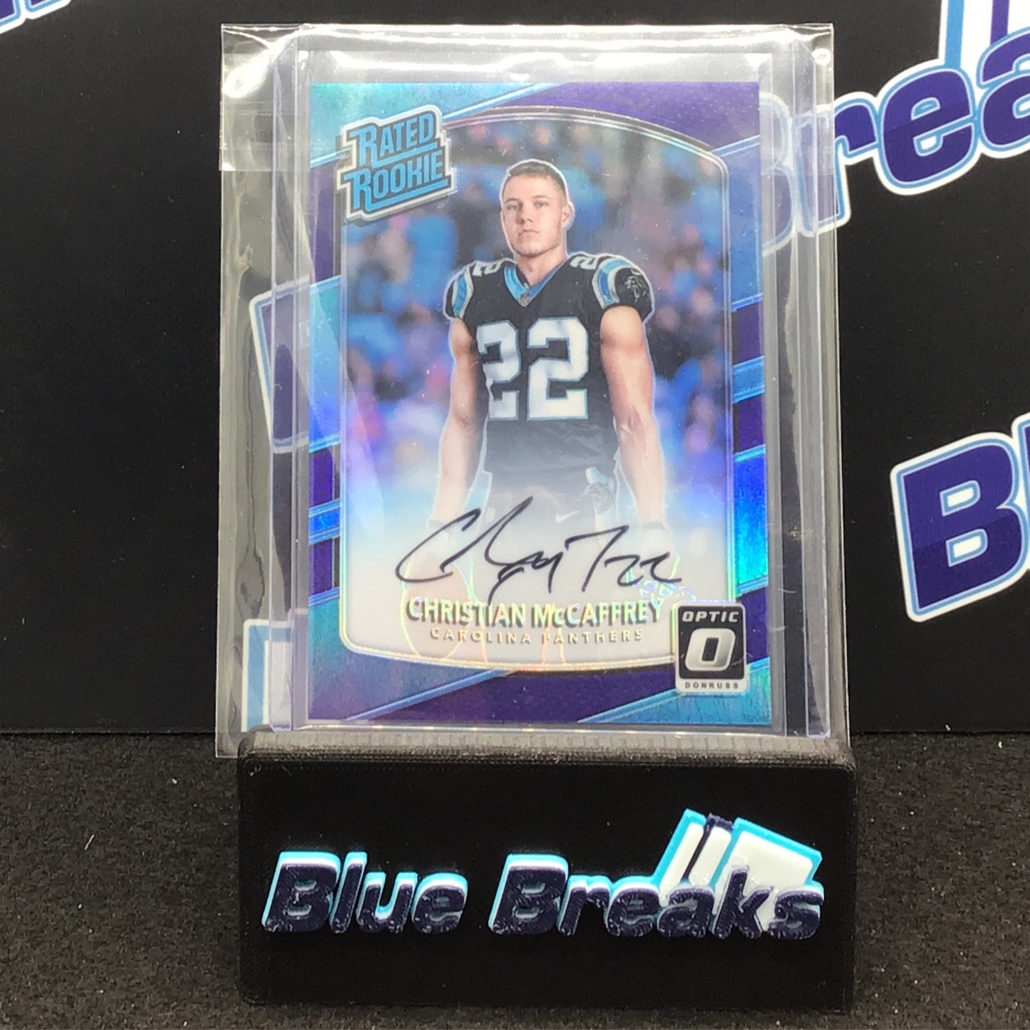 2017 Panini - Donruss Optic - Christian McCaffrey - Rated Rookie - 8/35 - Carolina Panthers