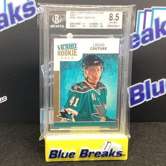 2009-10 Upper Deck Victory - Logan Couture - Gold  BGS 8.5