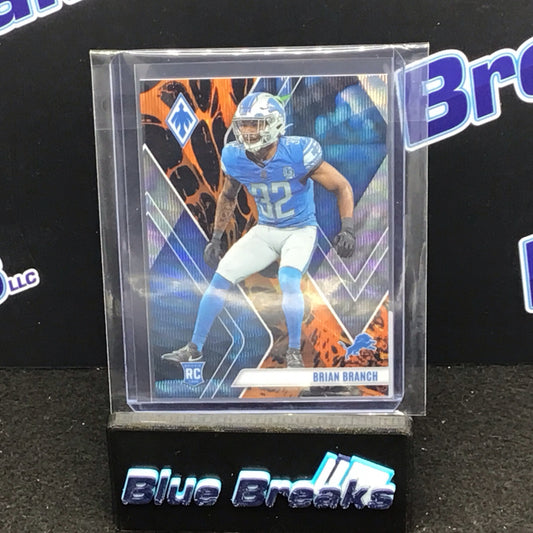 2023 Panini Phoenix Lava Brian Branch 057/175 RC #163 Lions