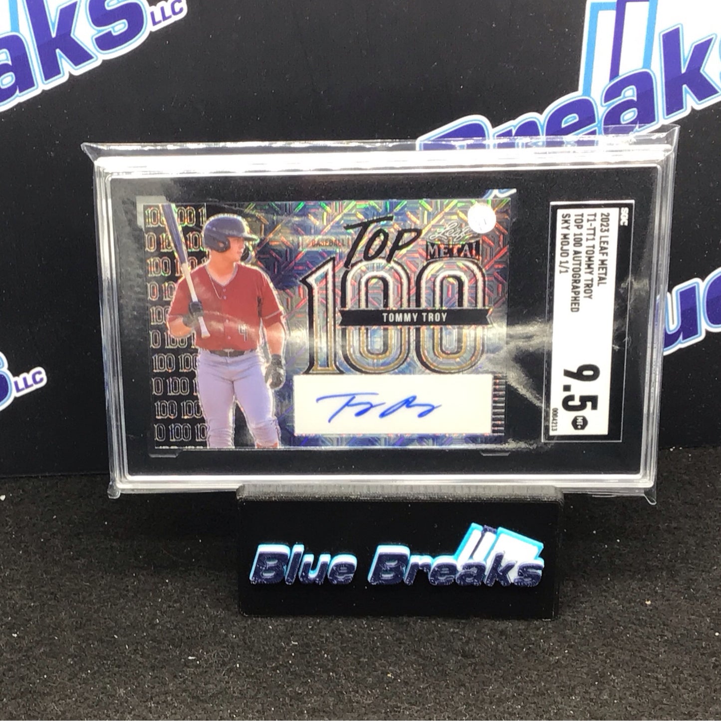 2023 Leaf Metal Sky Mojo Top 100 Tommy Troy auto 1/1 #T1-TT1 SGC 9.5 Diamondbacks