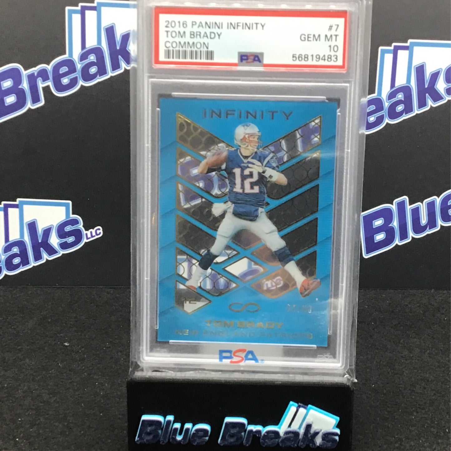2016 Panini Infinity Common Tom Brady 64/88 #7 PSA 10 Patriots