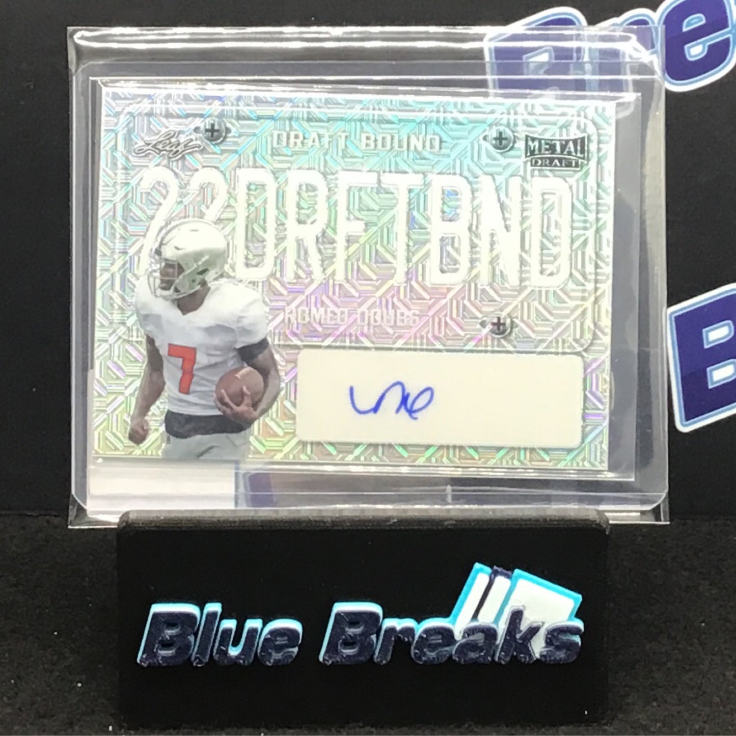 2022 Leaf Metal Draft Draft Bound Mojo Romeo Doubs auto 6/20 #DB-RD1 Packers