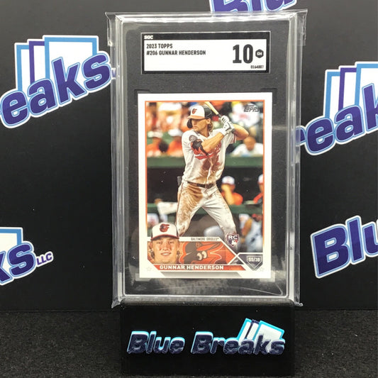 2023 Topps Series 1 Gunnar Henderson #206 SGC 10 Orioles