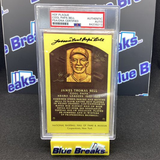 1964 HOF Plaque Bool Paper Bell - Autograph Certified PSA