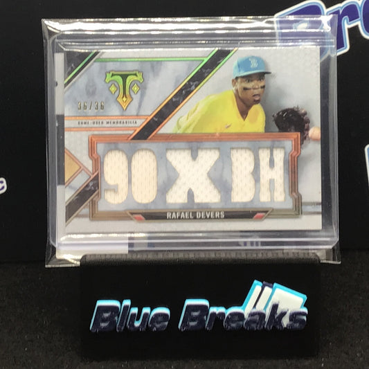 2021 Topps Triple Threads 90 X BH Rafael Devers 36/36 #TTR-RD Red Sox