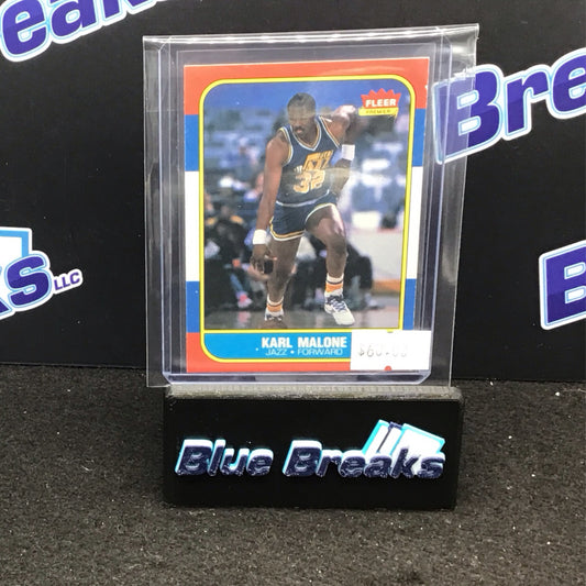 1986 Fleer Karl Malone #68 Jazz