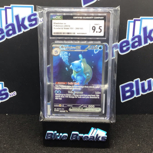 2023 Pokémon Blastoise ex Scarlet & Violet 151 - 200/165 CGC 9.5