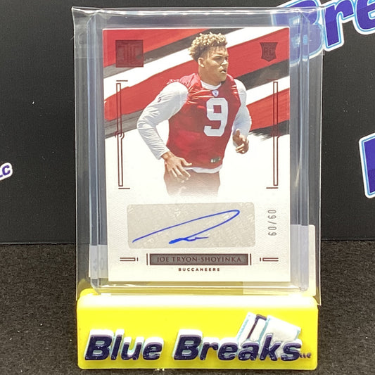 2021 Panini Impeccable Joe Tryon-Shoyinka auto 60/60 #156 Buccaneers