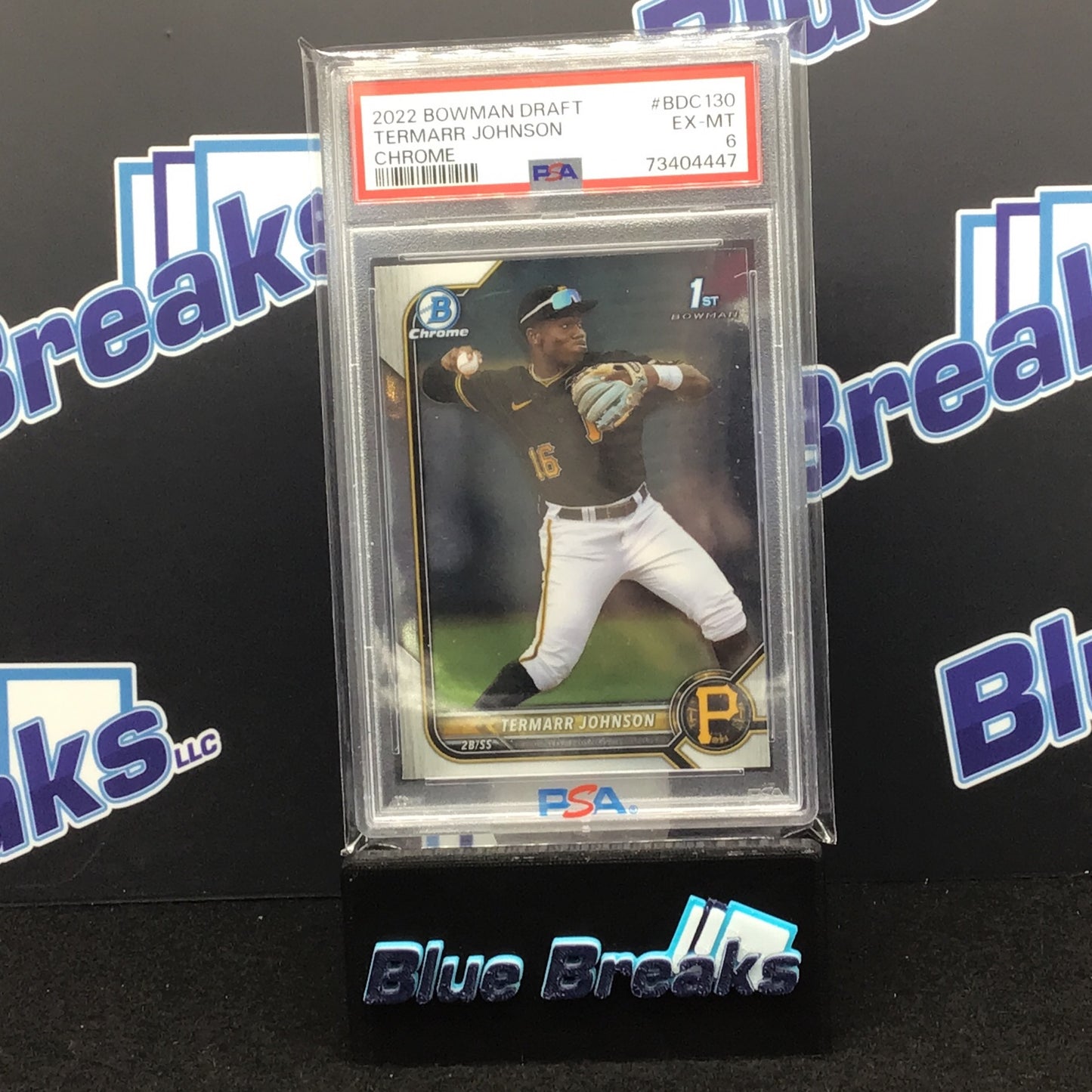 2022 Bowman Draft - Termarr Johnson - Chrome - #BDC130 - PSA 6 - Pittsburgh Pirates