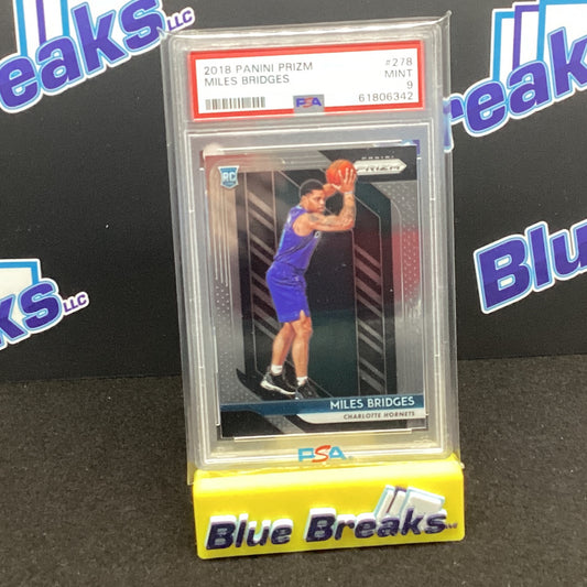2018 Panini Prizm Miles Bridges PSA #9