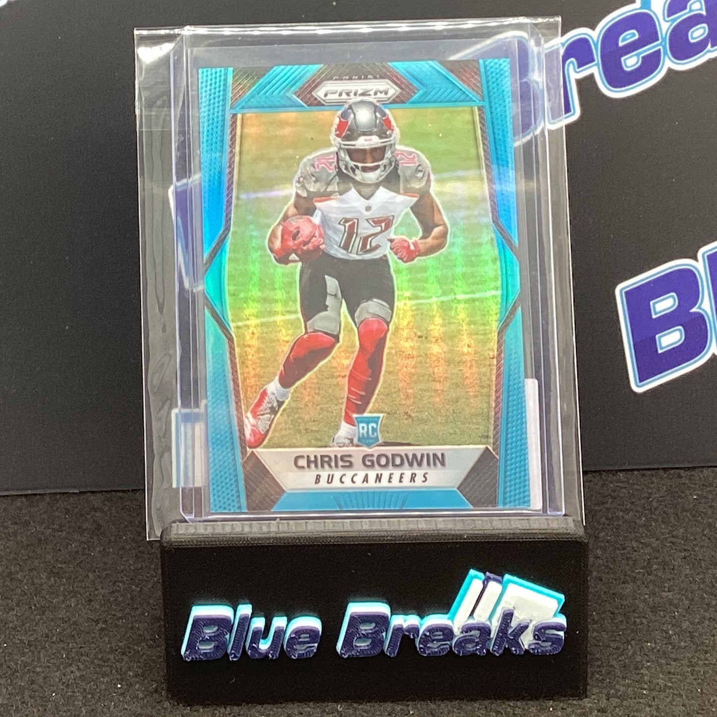2017 Panini Prizm Blue Refractor Chris Godwin 085/199 RC #243 Buccaneers