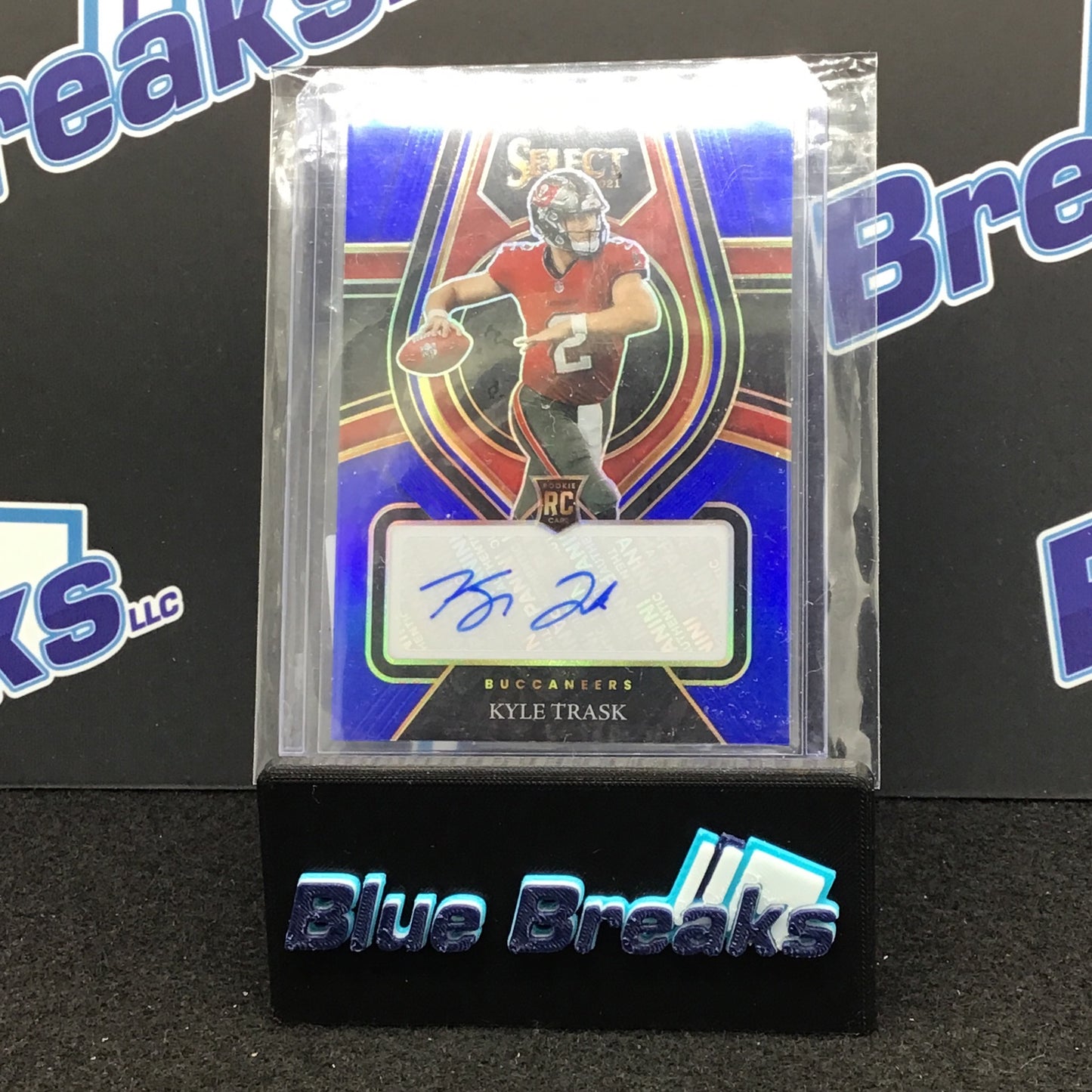 2021 Panini Select Blue Kyle Trask auto 56/60 RC #RS-KTR Buccaneers