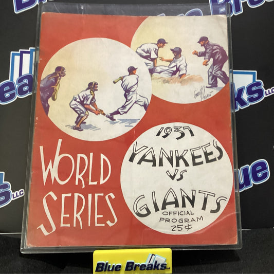 1937 World Series Program - Yankees Vs Giants