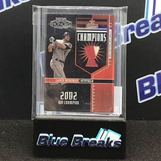 2004 Playoff Honors Lance Berkman relic 06/10 #C-19 Astros