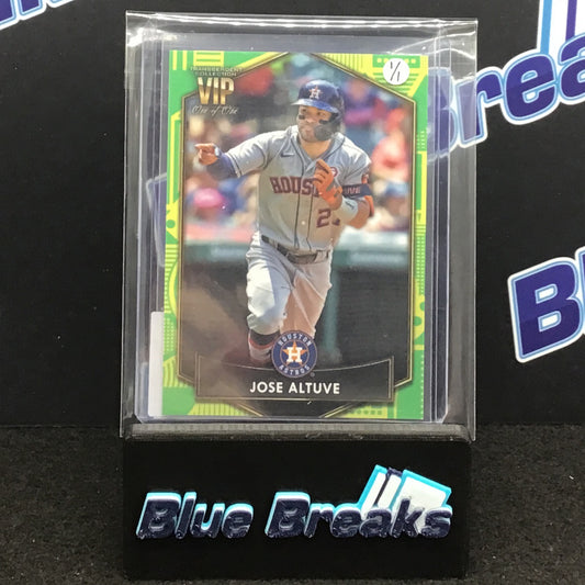 2022 Topps Transcendent Baseball VIP Party Jose Altuve 1/1 #49 Astros
