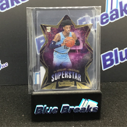 2019-20 Panini - Ja Morant - Rookie Superstars Die Cut - Rookie - 9 - Memphis Grizzlies