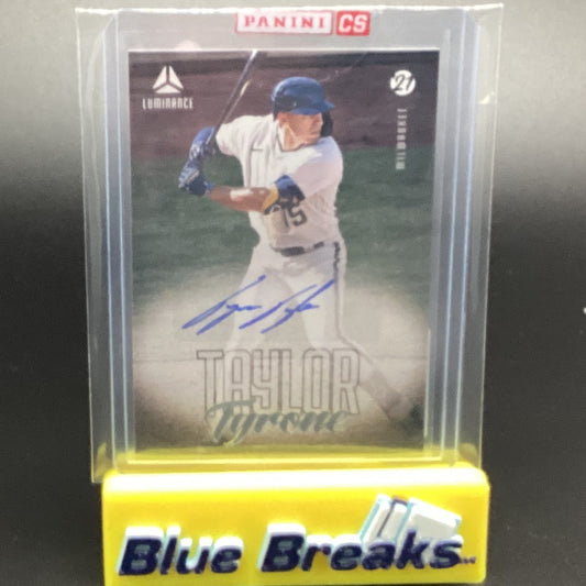 2021 Panini Chronicles Luminance Taylor Tyrone auto sealed LA-TT