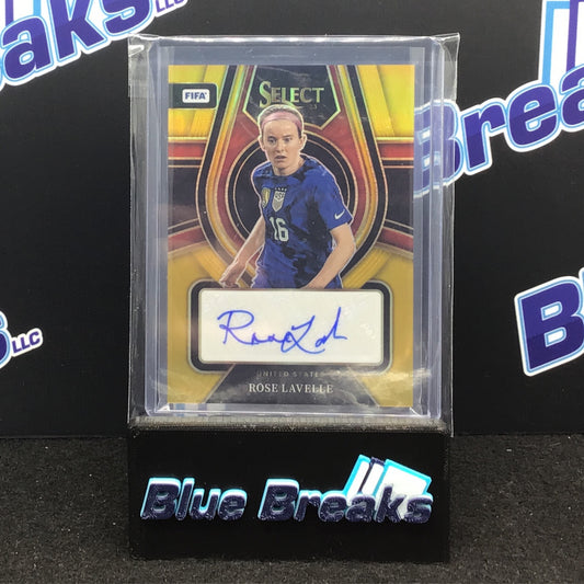 2022-23 Panini Select FIFA Gold Rose Lavelle auto 06/10 #SS-RLE United States